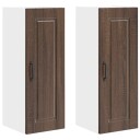 Kjøkkenskap 2 pcs Brun Eik 30 x 31 x 80 cm Konstruert tre