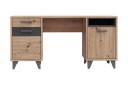Skrivebord Sapes 150 cm   Brun/Grå