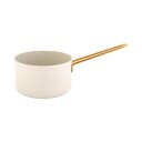 Nova Faye Grytesett +Stekepanne 28cm Keramisk Belegg 6 Deler Krem