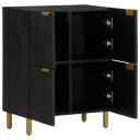  Skjenk svart 60x33x75 cm konstruert tre