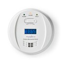 Nedis karbonmonoksidalarm (2x AA-batterier) Hvit