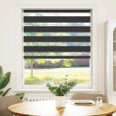  Sebragardin svart 100x100 cm stoff bredde 95,9 polyester