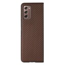 Samsung Galaxy Z Fold2 5G Hybrid-deksel Carbon Fiber Brun