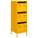  Highboard sennepsgul 39x35x103,5 cm stål 8721102931604