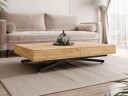 Avendi uttrekkbart sofabord 200 cm - svart, natur