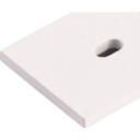 Ansell Lighting endehette med hull 26x21,3 mm hvit