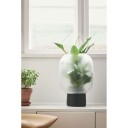 Gejst Nebl krukke med frostet glass Ø 26 cm Sort