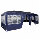vidaXL Partytelt Blå og hvit 800 x 400 x 266 cm Polyester og stål