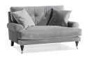 Loveseat Webber Fløyel   Sølvgrå|Krom