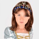 Den Goda Fen Velvet Tiara Blue 14 cm F2535