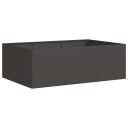  Plantekasse svart 120x80x40 cm stål