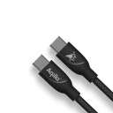 Aqiila Cablebird CB12 USB-C 240W Flettet Kabel 2m Sort