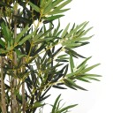  Kunstig bambustre 1380 blader 200 cm grønn