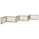 Vidaxl Foldbar Hundegitter Med Stativer 6 Stk. Sonoma Eik 602 cm