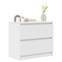  TV benk hvit 60x35x54 cm konstruert tre