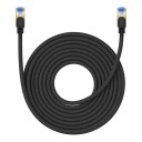 Braided network cable cat.7 Baseus Ethernet RJ45 10Gbps 10m (black)
