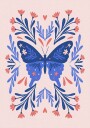 Folk Art Butterfly. Plakat Plakat / 100x150cm