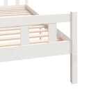 vidaXL Sengeramme hvit heltre 150x200 cm 5FT King Size
