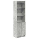 Highboard betonggrå 50x35x180 cm konstruert tre