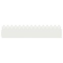 vidaXL Plenkanter 20 pcs Hvit 103 x 0,05 x 22 cm Stål