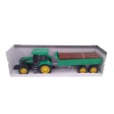 Traktor m/ tømmer og trelast Grønn