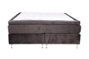 Venture Design Furudal kontinental seng Mørkegrå fløyel 180 cm Medium & fast Grå
