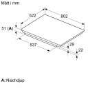 Siemens iQ500 Induksjonstopp 4-soner Touch Kontroll Svart 80 cm