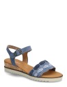 Gabor Wedge Sandal   Blue   40.5
