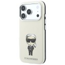 Karl Lagerfeld Smooth Ikonik Sketch MagSafe-etui til iPhone 18 Pro Max / 17 Pro Max Beige