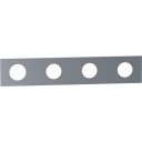 Vola Plate 3004, 4 Hull, Rustfritt Stål