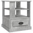 vidaXL Sidebord betonggrå 50x50x60 cm konstruert tre