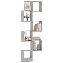  Vegghyller kubeformet 6 stk grå sonoma 30x15x30 cm 8720286978863