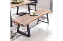 Spisestuebenk Wohnling Heltre tre kant med metallben landstil Uten ryggstøtte 160 cm   Uten ryggstøtte 160 cm