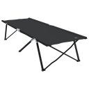 Sammenleggbar camping seng Svart 206 x 76 x 74 cm