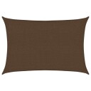 vidaXL Solseil 160 g/m² brun 2x2,5 m HDPE