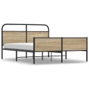  Sengeramme i metall uten madrass røkt eik 160x200 cm 8721158549464