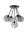 Design By Us Ballroom Molecule taklampe - svart base/grå glass