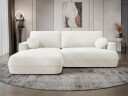 Uppland Sovesofa med sjeselong 3 seter   Hvit