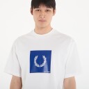 Fred Perry Box Graphic T Shirt White M