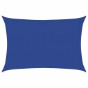 vidaXL Solseil 160 g/m² blå 2,5x3,5 m HDPE