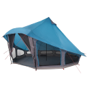 Tipi telt med tak med lagring Blå 508 x 470 x 300 cm taft