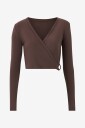 Aim'n Topp Shape Seamless Wrap Long Sleeve Brun