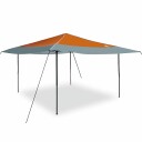 vidaXL Pop-up markise telt Oransje 400 x 400 cm stoff