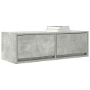  TV benk betonggrå 80x31x25,5 cm konstruert tre