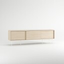 Decotique Vogue Mediabenk Med Ben 180 Cm White Pigmented Oak / Hvit   TV benker og mediebenker Eikefanér Hvitpigmentert Eik   190175 308812 308812