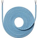 Nielsen Light 4m Stoffledning Zigzag Lyseblå 2x0,75 mm²