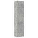  Smalt oppbevaringsskap betonggrå 50x42,5x225 cm konstruert tre