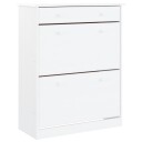 vidaXL Skoskap ALTA hvit 77x35x96 cm heltre furu