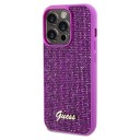 Originalt Frontpaneldeksel Guess Guhcp14lpmsdgsf For Iphone 14 Pro (Disco Script Metal / Fuschia)