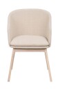 Rowico Home Windham lenestol Beige stoff/hvitpigmentert eik bein Beige